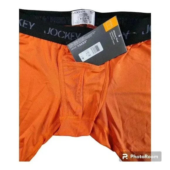 Jockey Sport midway brief & crew neck t-shirt bundle orange/ black NWT S… - Picture 2 of 7